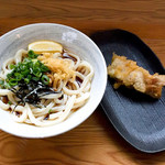 合田うどん - ぶっかけ冷と、とり天