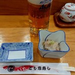 とも恵寿し - それでは乾杯です