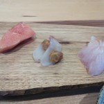 余市SAGRA - 朝ごはん（おsasimi）。