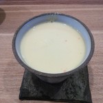 余市SAGRA - 朝ごはん（ズワイガニの茶わん蒸し。中にたっぷり身が入っていて絶品でした）。
