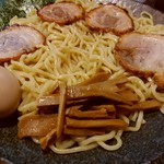 つけ麺屋 ひまわり - 【2018.1.22(月)】特製つけ麺(大盛・400)1,000円の麺
