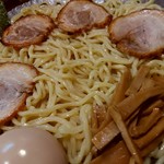 つけ麺屋 ひまわり - 【2018.1.22(月)】特製つけ麺(大盛・400)1,000円の麺