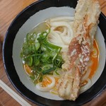 山越うどん - かまたまとちくわ天