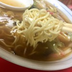 Oshokujinomise Masami - 麺は細麺ストレート