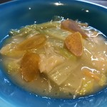 明道町中国菜 一星 - 白菜と干し貝柱煮込みとカラスミ