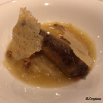 カーサ・デル・チーボ - コルベールの首の皮にワイルドライスとコルベールのサルシッシャ詰