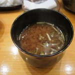 天寿し - 茆入りの赤出汁