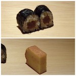鮨 さかい - ◆上：干瓢巻。 ◆下：玉子焼き。