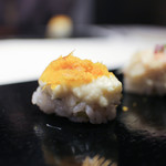 かわ村 - 2018年1月再訪：虎河豚の白子の握りゾット☆