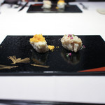 かわ村 - 2018年1月再訪：虎河豚の白子の握りゾット & 毛蟹の握りゾット☆