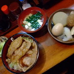 ほたる - 定食Ａ（おでんと生姜焼き丼のセット）