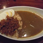 カレー屋 Nagafuchi - ｷｰﾏ＆ｽｰﾌﾟのﾊｰﾌ＆ﾊｰﾌ(\850)