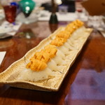 匠 - ふぐと雲丹の握り