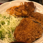 升亀 - メンチカツと鶏の唐揚げ定食