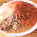 にかいや - オロチョンラーメン＋トッピング全部