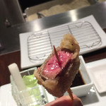 串揚げ 串の実 - 見よ！この絶妙の火の通り具合