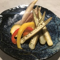 茗荷とオクラのピクルス