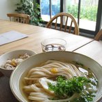 絹延橋うどん研究所 - ひやかけうどん