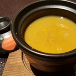 馳走 啐啄一十  - ⑤茶碗蒸し、このわたソース掛け