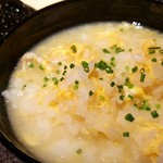 馳走 啐啄一十  - ⑭虎河豚雑炊、利尻昆布の出汁炊き