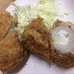 常盤木 - 【’18.1】ちくわサラダ　フライ　400円。温かいキュウリはちょっと苦手だ
