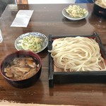 田舎うどん 吾作 - きのこ汁うどん かきあげ