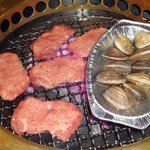 千壽 - タン塩とアサリ