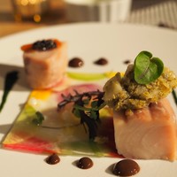 ルアン 鮒鶴京都鴨川リゾート - 【前菜】鰤のミ・キュイとキャビア  聖護院大根のラヴィゴット