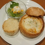 珈琲館 - カレーグラタンパン①