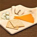 Carefully selected aged cheese platter