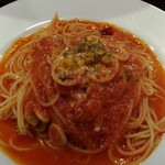 Taverna Pecorino - マリナーラパスタ(トマトソースとアンチョビ、ニンニク)