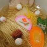 Chuuka Soba Mutahiro - 煮干しと干しエビのお雑煮塩そば～♪