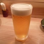 肴や だいご - 生ビール（ハートランド５５０円）