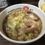 ラーメン人生JET - 醤油つけめん+大盛り+ダブル ¥830+100+150