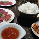 焼肉 南月 - 焼肉定食 ご飯大盛り