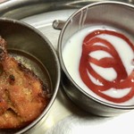 インド・ネパールレストラン　プルニマ - レディースセットの肉とデザート