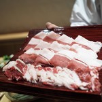 銀座 しのはら - 鍋物　ツキノワグマ　イノシシ