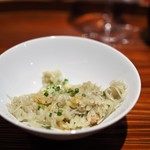 銀座 しのはら - 焼きずわいがに（新潟）の炊き込みご飯