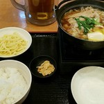 Miyamoto Munashi - バター醤油ちゃんこ鍋定食（〆のラーメン付き）790円