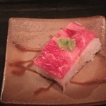 雄三郎 - ロースの押し寿司