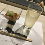 ひぜん - お通しは酢の物ですって