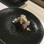 ひぜん - 親の方は刺身を山ワサビを効かせて頂く