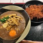 上等カレー - 「カレーうどん」840円＋「トンカツ」200円+「チーズ」100円