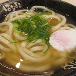 はなまるうどん - かけうどん＋半熟たまご