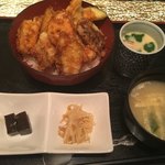 古月 - 銀むつ野菜天丼（890円）