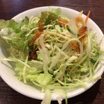 千ちゃん - ランチセットのサラダ。ドレッシングが美味い。