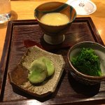 焼鳥 おがわ - 前菜　とてもお上品な味です