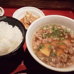 ふた村 - 肉吸い定食５００円（税込）