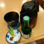 丸屋 - 蕎麦焼酎と蕎麦湯にお通し