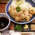 釜揚げ饂飩 唐庵 - かしわ天ざるうどん